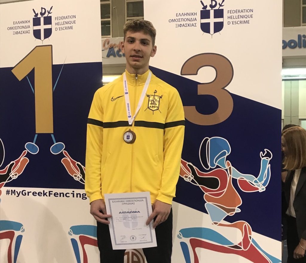 Ξιφασκία: Χάλκινο μετάλλιο για τον Θωμά Γρόλλιο στο Πανελλήνιο πρωτάθλημα Ανδρών - Γυναικών (pics)