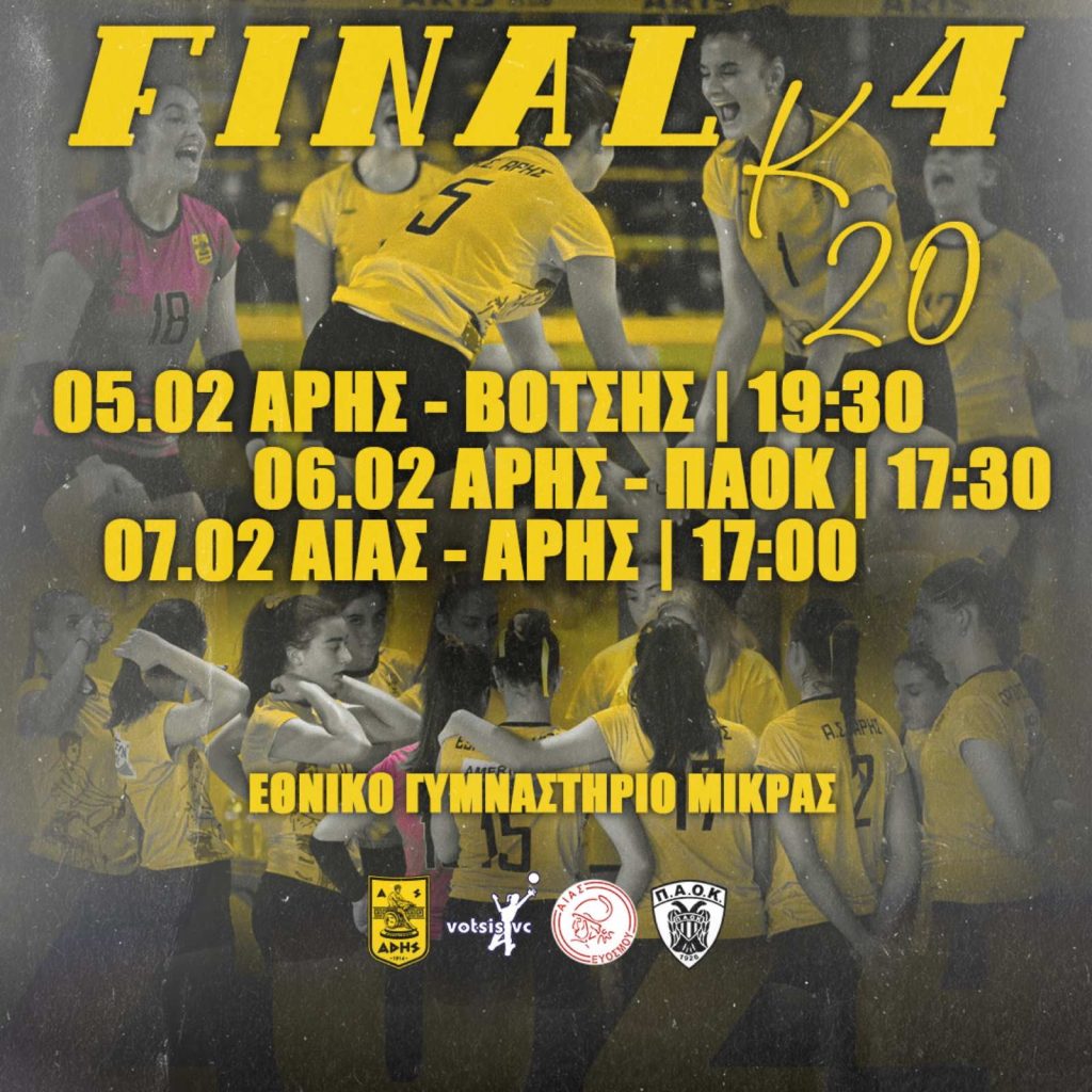 Βόλεϊ Νεανίδων: Αυλαία αύριο (05/02) στο Final 4