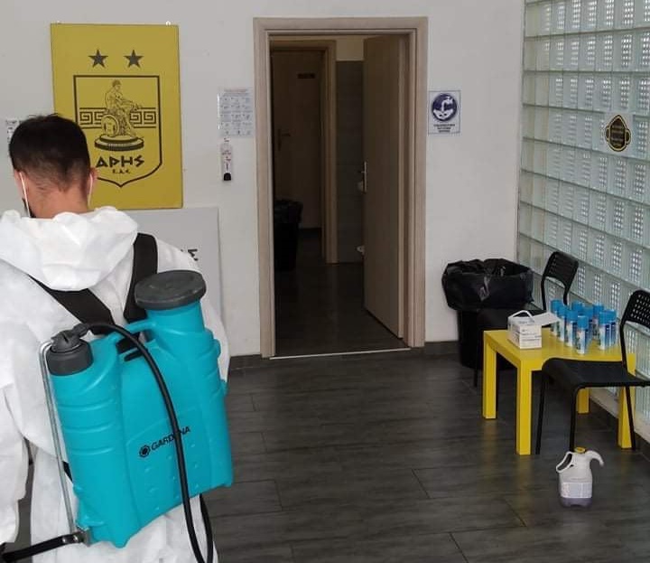 Ακαδημία Μπάσκετ: Απολύμανση σε όλους τους χώρους του «Μάκης Νάτσης» (PICS)