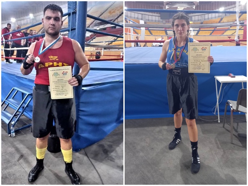 Πυγμαχία: «Ασημένιοι» Δρούγος και Αγραφιώτη