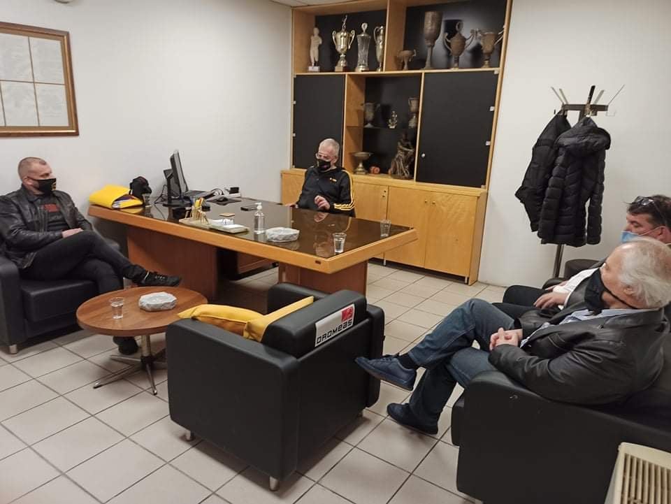 Συνάντηση Λευτέρη Αρβανίτη με Πύρρο Δήμα και Κώστα Καζακλή (PICS)