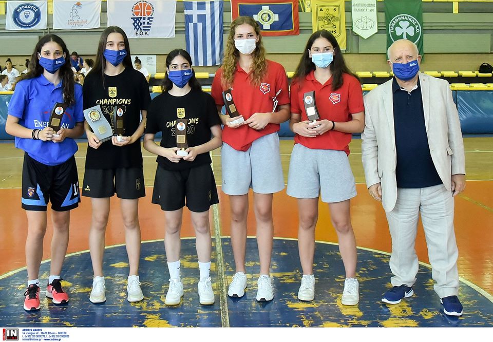 Μπάσκετ Κορασίδων: Στην καλύτερη πεντάδα του Πανελληνίου Πρωταθλήματος Καρβουνιάδου και Δροσούνη