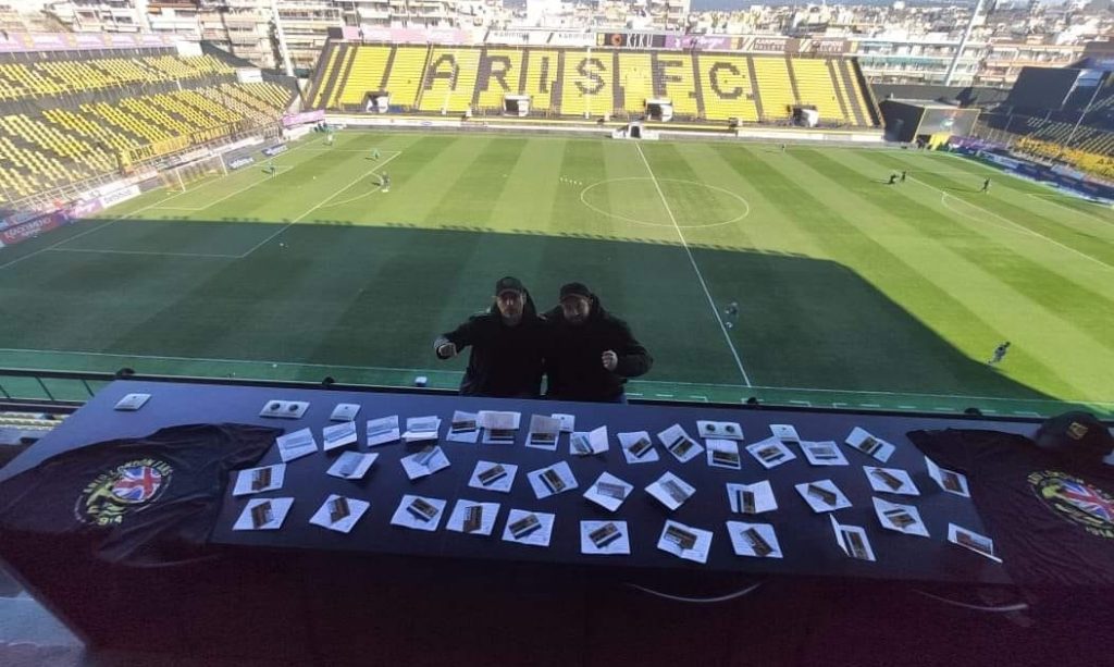 42 εγγραφές και ανανεώσεις στον Α.Σ. ΑΡΗΣ από το ARIS London Fans!