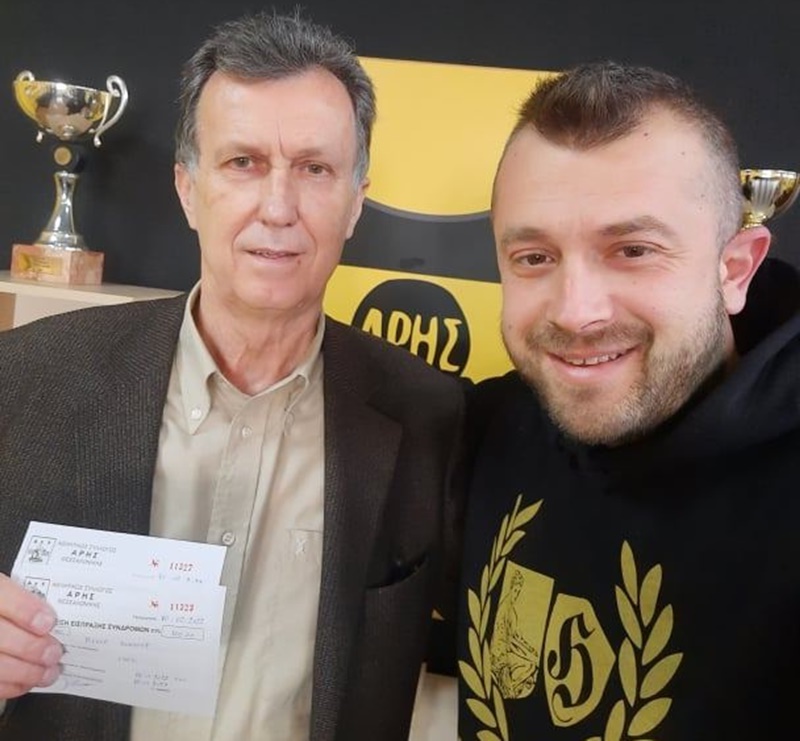 Ανανέωσε τη συνδρομή του για 5 χρόνια στον Α.Σ. ΑΡΗΣ ο Γιάννης Βένος