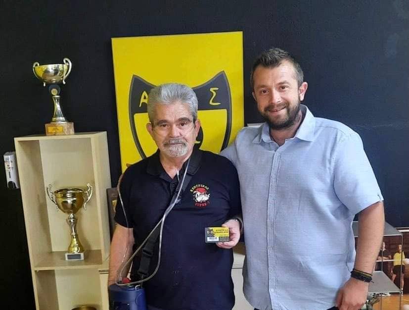 Ο Στέλιος Μητσίογλου νούμερο 1 μέλος του Α.Σ. ΑΡΗΣ