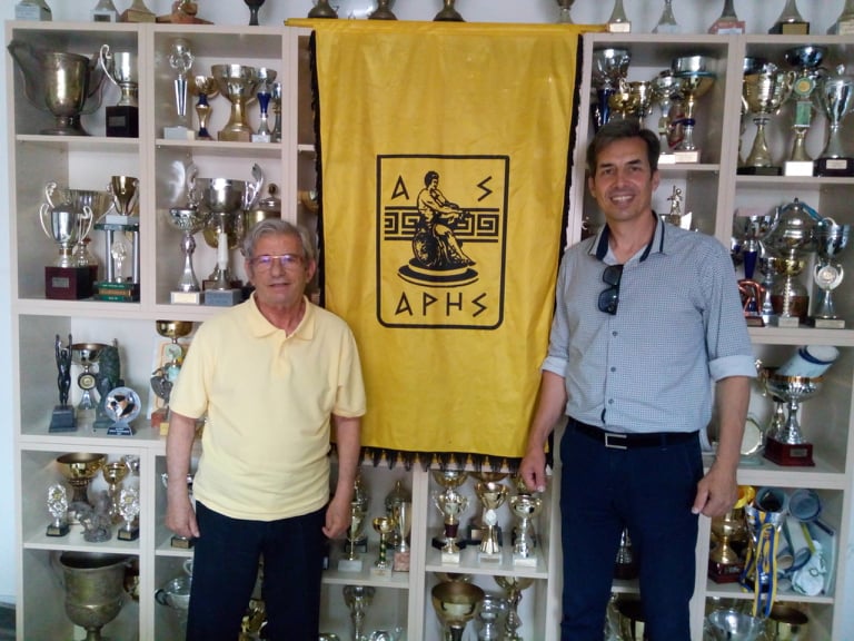 Ο Ηλίας Μήττας στα γραφεία του Α.Σ.