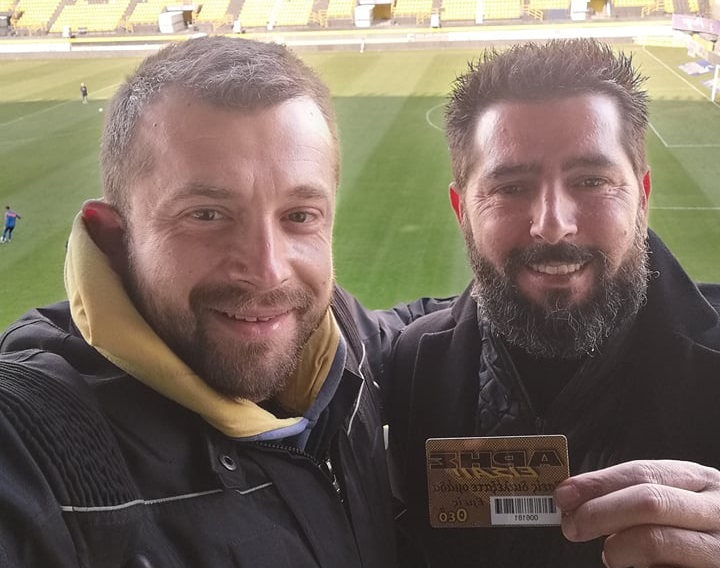 Ο Βαγγέλης Παντζαρτζίδης μέλος του Α.Σ. ΑΡΗΣ