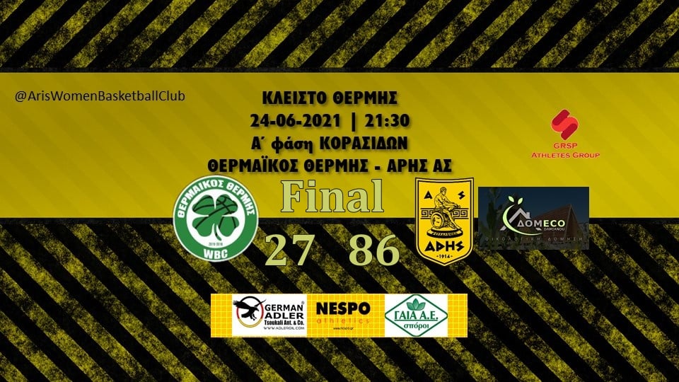 Μπάσκετ Κορασίδων: Τρίτη νίκη για τον ΑΡΗ και τώρα το φάιναλ φορ