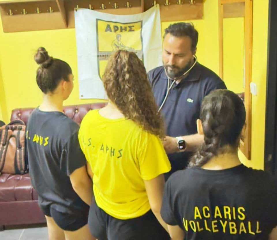 Ακαδημία Βόλεϊ: Καρδιολογικές εξετάσεις από τον Διαμαντή Γκολιδάκη