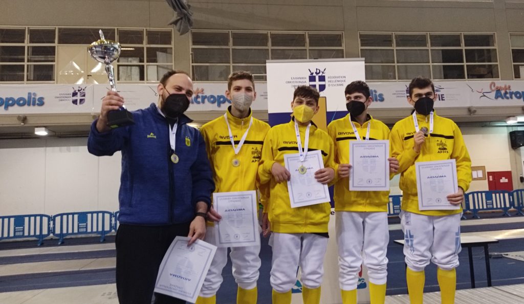 Ξιφασκία: Πρωταθλητής Ελλάδας στο Πανελλήνιο Εφήβων ο ΑΡΗΣ! (pics-vid)