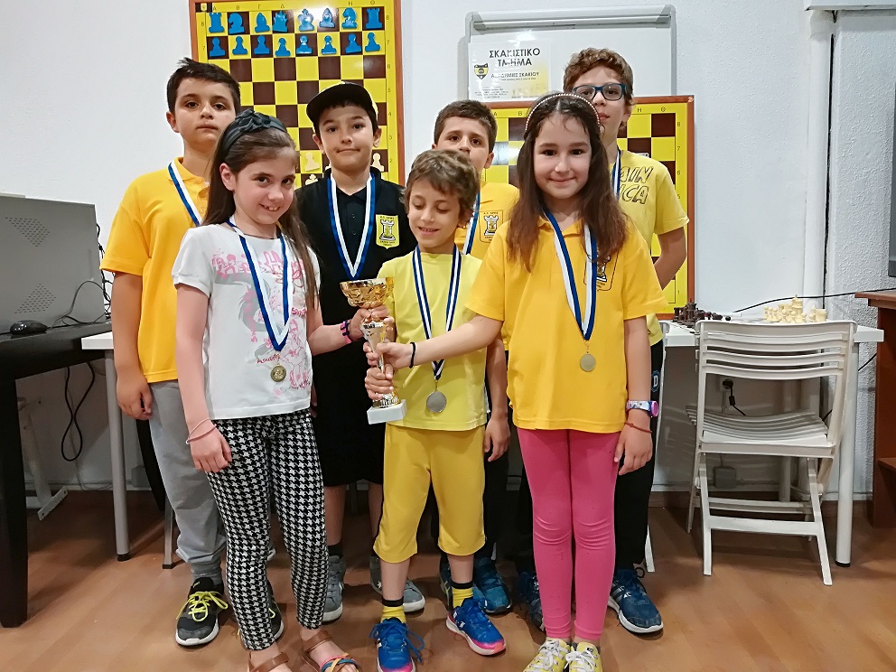 ΠΡΩΤΑΘΛΗΤΗΣ Ο ΑΡΗΣ ΣΤΟ ΣΚΑΚΙΣΤΙΚΟ ΠΑΙΔΙΚΟ ΠΡΩΤΑΘΛΗΜΑ ΘΕΣΣΑΛΟΝΙΚΗΣ-ΧΑΛΚΙΔΙΚΗΣ ΚΑΤΩ ΤΩΝ 10