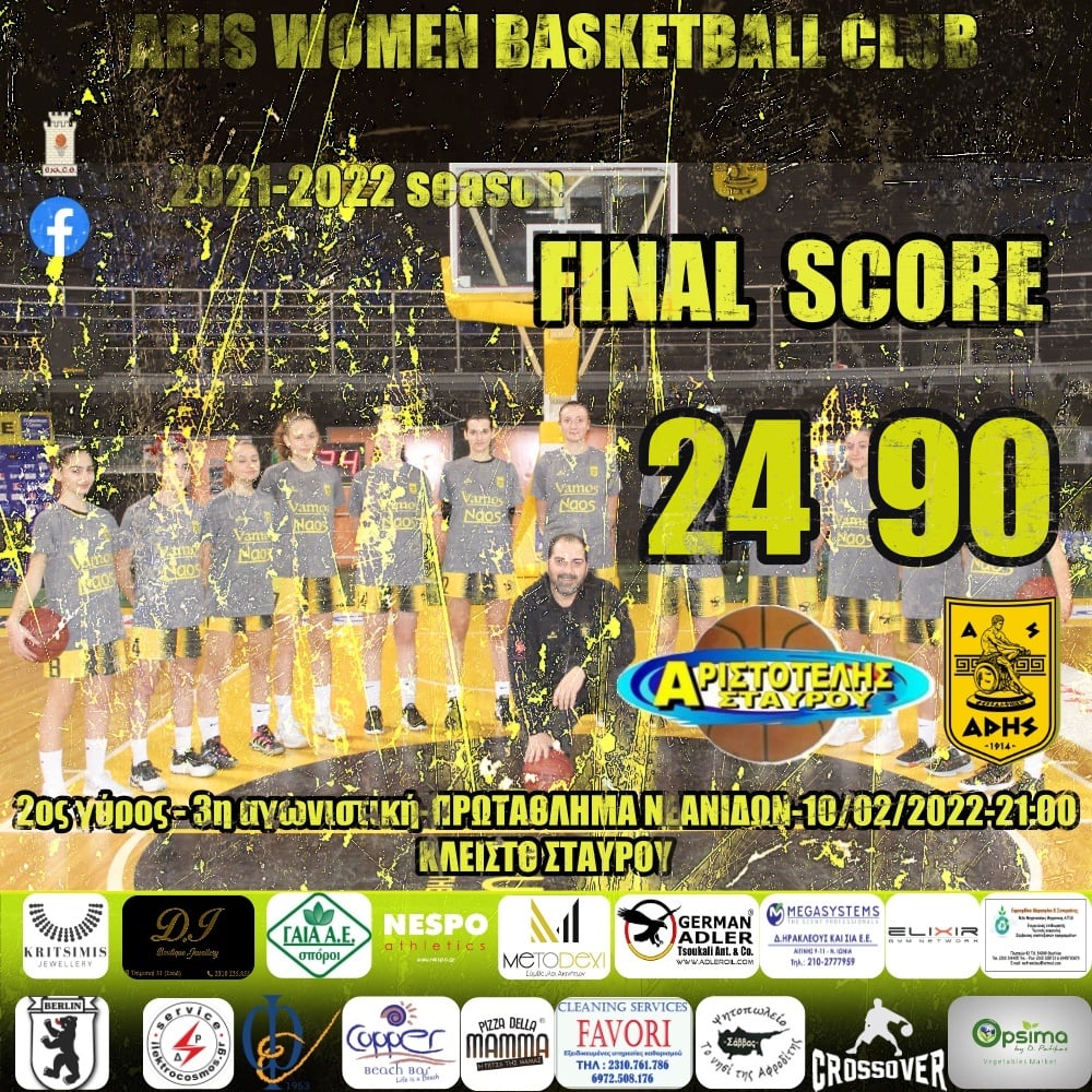 Μπάσκετ Νεανίδων: Άνετη νίκη επί του Αριστοτέλη